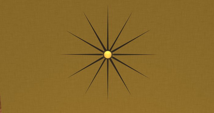 INTERIOR AFFAIRS Retro Starburst Light