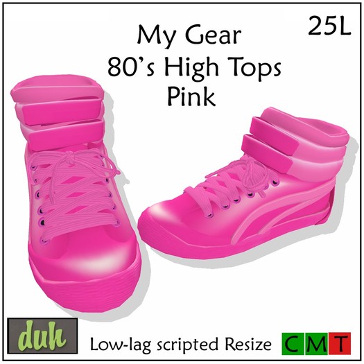::Duh!:: My Gear High Tops Pink  