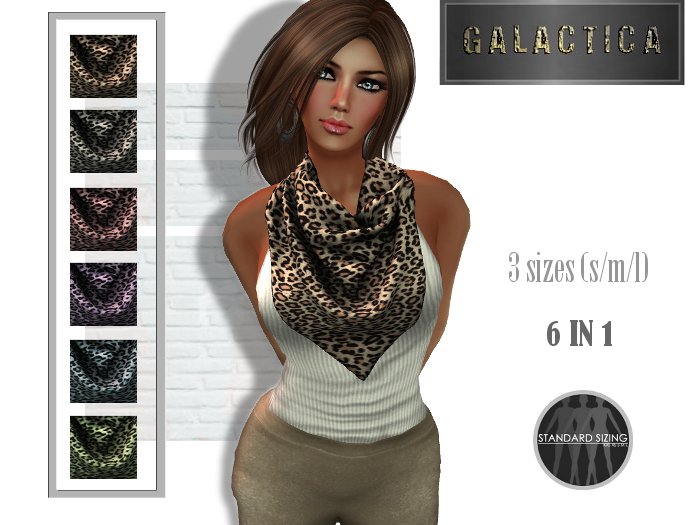 ::GALACTICA:: Mesh Scarf - Cheetah NEW!!!