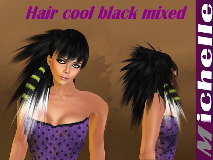 MMShop: Hair cool black mixed