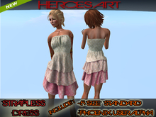 Heroes Art.-Strapless Dress- Cute woman