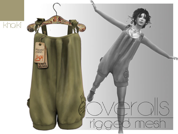 !gO! overalls -khaki-