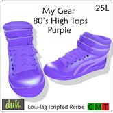 ::Duh!:: My Gear High Tops Purple