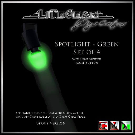 -{LiTeGear}- Spotlights - Green (Owner/Group Version)