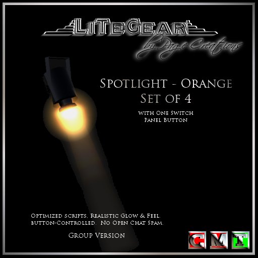 -{LiTeGear}- Spotlights - Orange (Owner/Group Version)