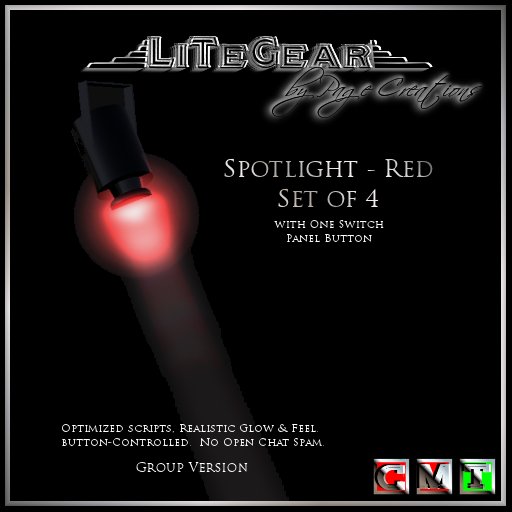 -{LiTeGear}- Spotlights - Red (Owner/Group Version)