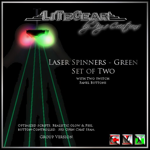 -{LiTeGear}- Laser Spinners - Green (Owner/Group Version)