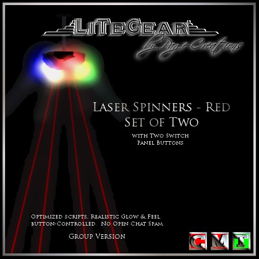 -{LiTeGear}- Laser Spinners - Red (Owner/Group Version)