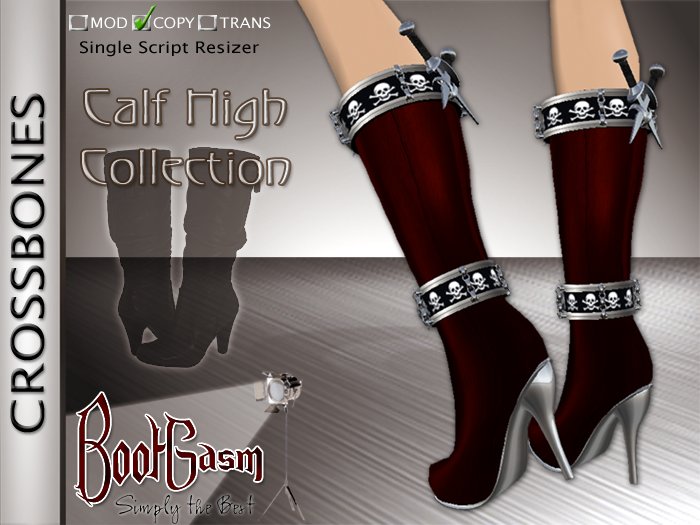 Bootgasm Crossbones Boots Red