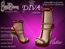 Bootgasm Diva Flutter Red High Heels w/ Toes