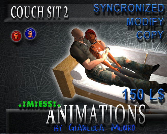 COPY/MOD COUPLES ANIMATION "COUCH SIT 2"