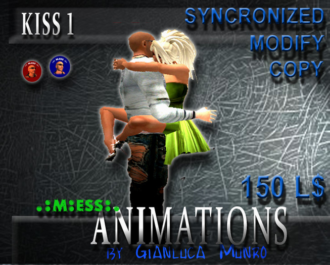 COPY/MOD COUPLES ANIMATION "KISS 1"