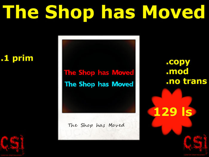 The Shop has Moved (box)