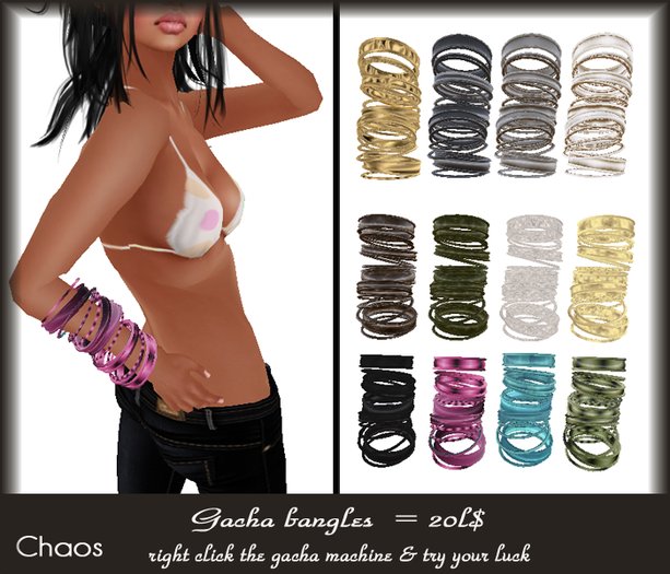 Chaos gacha bangles - fatpack