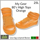::Duh!:: My Gear High Tops Orange