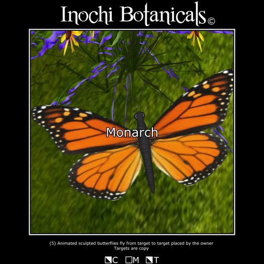 Inochi Butterflies - Rainbow Mix : Animated Target Seeking Butterflies