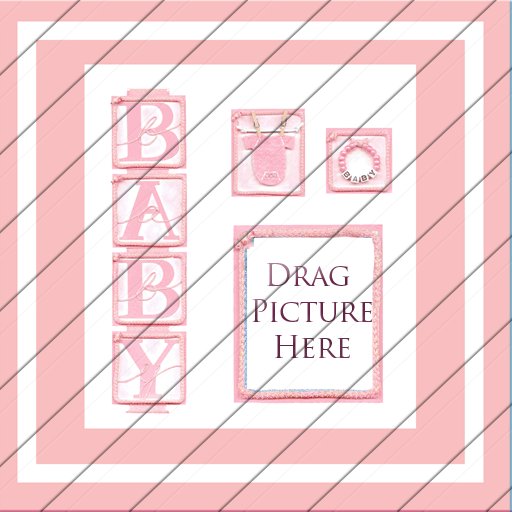 BABY WALL FRAME [PINK]