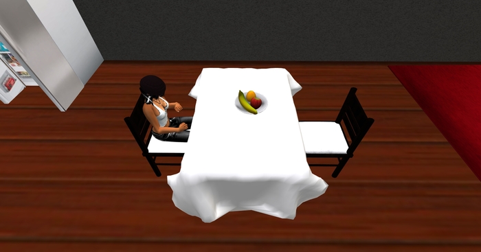 Sulpted Dining Room with animations only 6 Prims