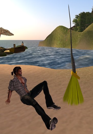 Halloween Flying Broom 