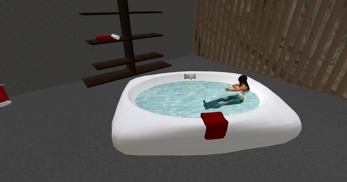 Sculpted bathhub with animations only 7 Prims