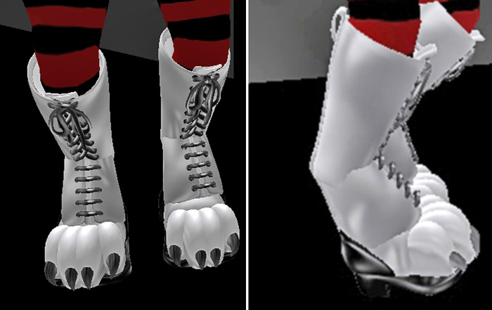 White Digi Boots