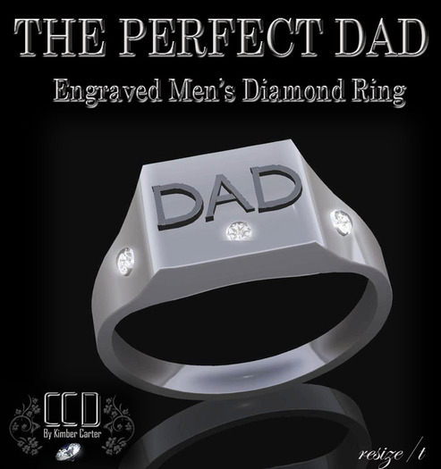 CCD - The Perfect Dad - Fathers Ring - MESH RING