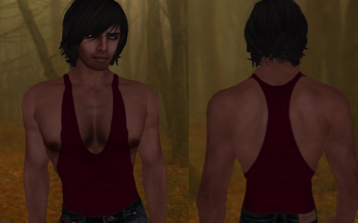 Sexy Red/Maroon Sport String Tank Top Vest