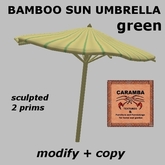 bamboo sun umbrella - green (modify/copy)