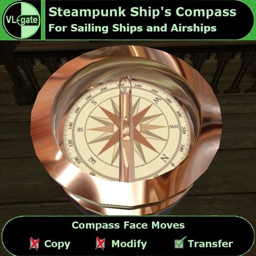 Steampunk Ship's Compass 2