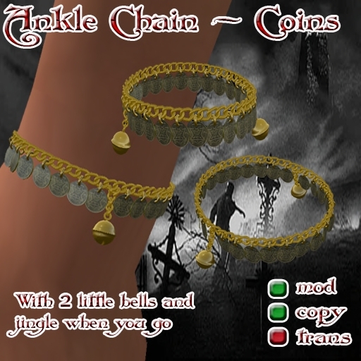 Ankle Chain ~ Coins gold