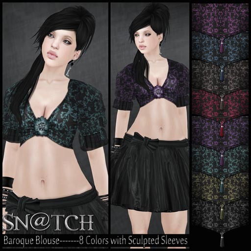 :::Sn@tch Baroque Blouse:::