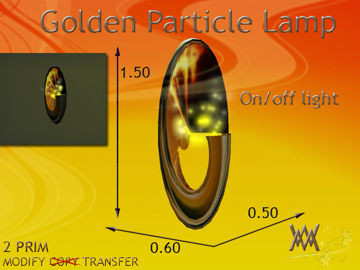 Lamp Golden Particle by Wild Motley