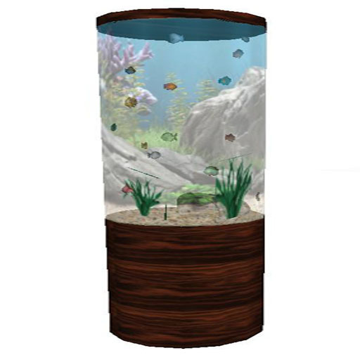 Small round aquarium
