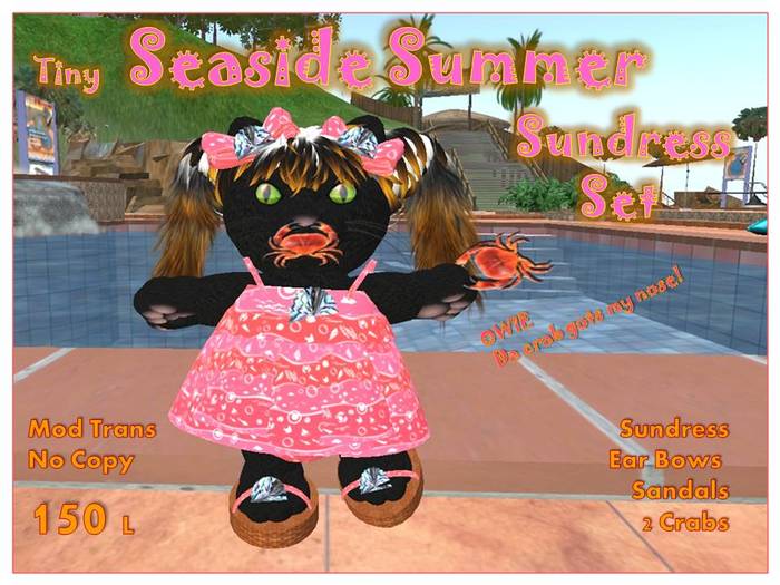 Tiny Seaside Summer Sundress Set