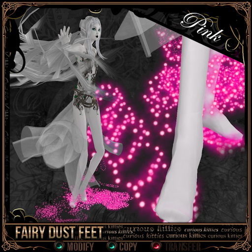 =^.^= Curious Kitties - Fairy Dust Feet - Pink