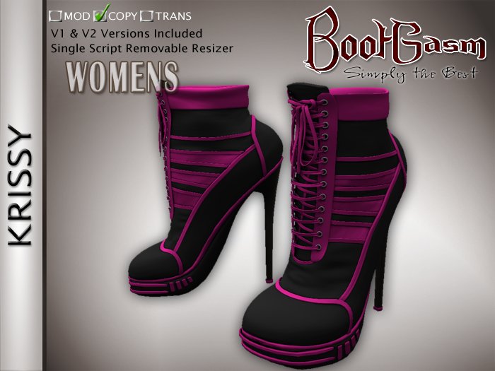 Bootgasm Krissy High Heel Canvas Women's Shoes Pink