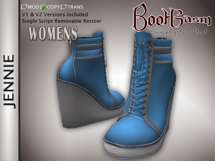 Bootgasm Jennie Platform Women's Shoes Blue