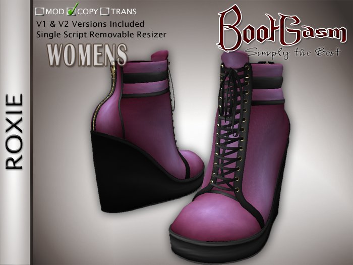 Bootgasm Roxie Platform Women's Shoes Purple