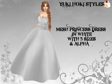 YHS Mesh Princess Dress White