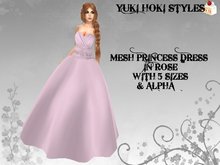 YHS Mesh Princess Dress Rose