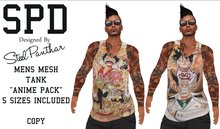 SPD Mens Mesh Tank - Anime Pack (Boxed)