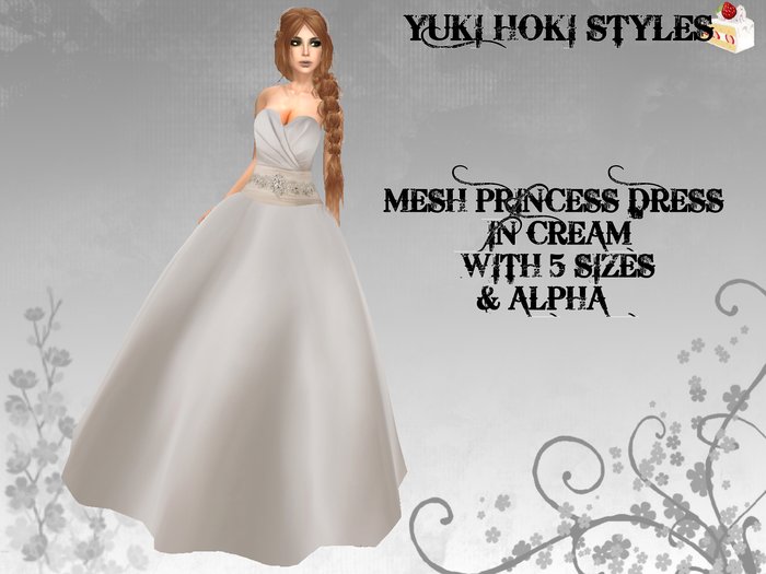 YHS Mesh Princess Dress Cream