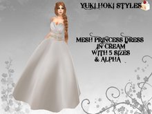 YHS Mesh Princess Dress Cream