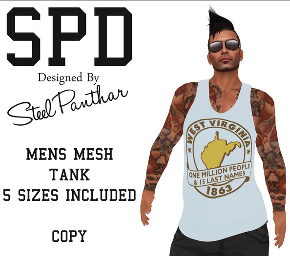 SPD Mens Mesh Tank - Up In The Hills (Boxed)