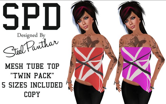 SPD Female Mesh Tube Top - Crossroads Pack (Boxed)