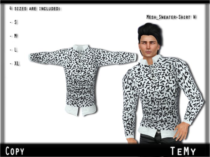 [TM] Mesh_Sweater-Shirt W