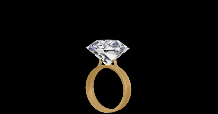 Single Gem Diamond Ring 