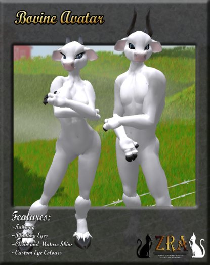 [ZRA] Bovine Avatar (White)