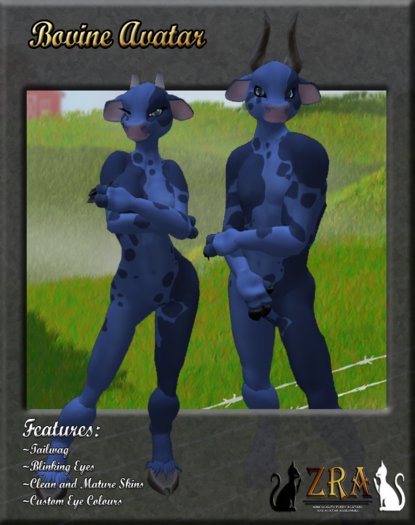 [ZRA] Bovine Avatar (Blue)