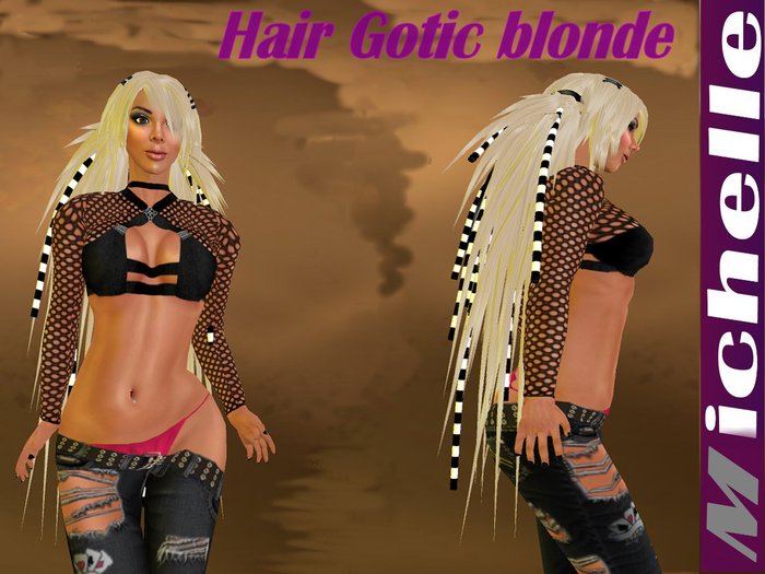 MMShop: Hair Gotic blonde